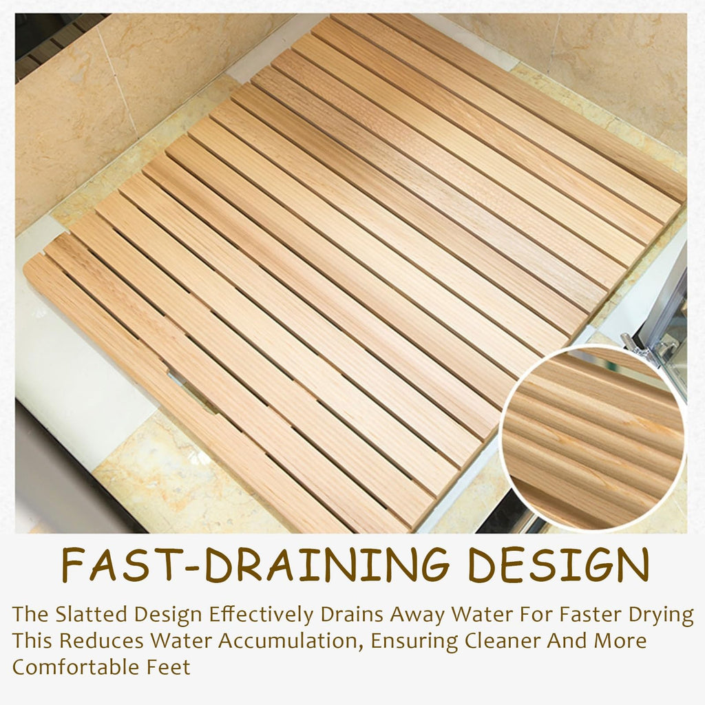 Red Cedar Shower Floor Mat 30x50/70/80/90cm C4848