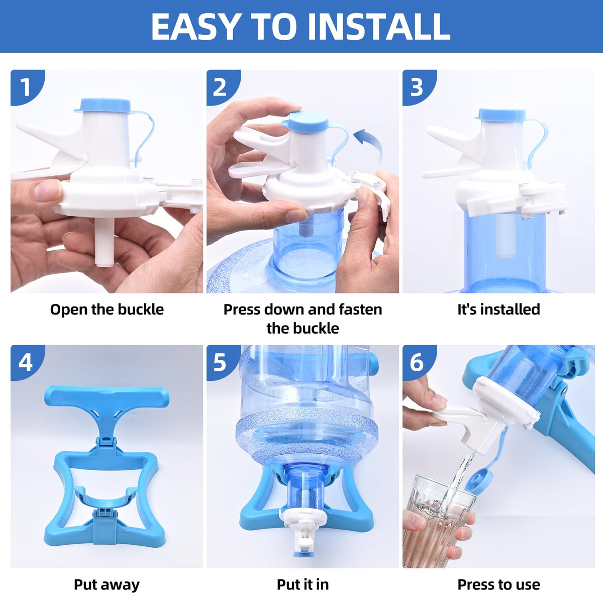 5 Gallon Collapsible Water Jug Holder and 2 Dispenser Valves G199919