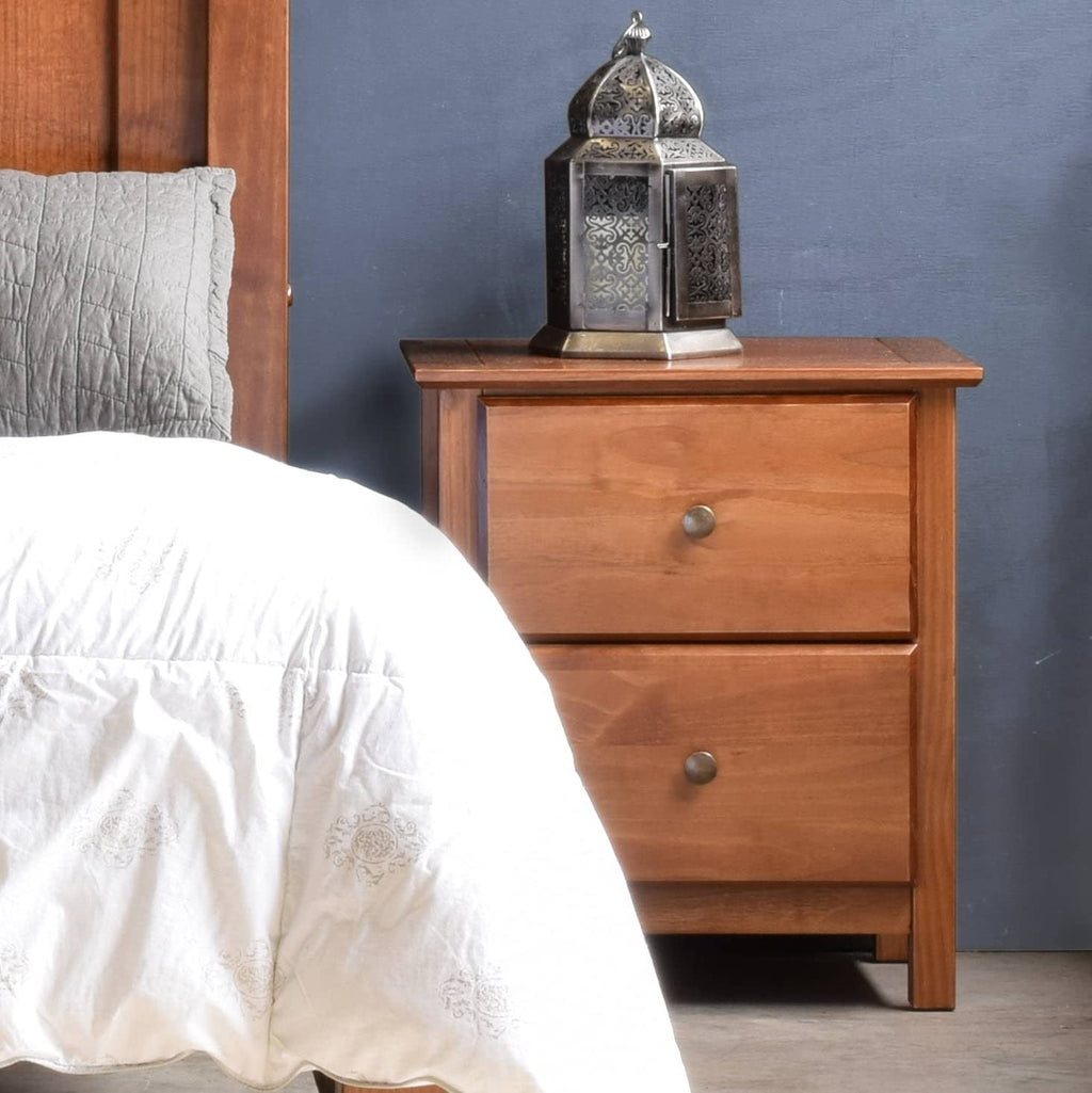 2-Drawer Solid Wood Nightstand R28972