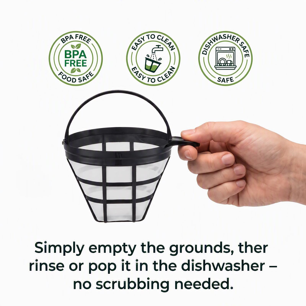 #4 Cone Reusable Coffee Filter 2-Pack C6782