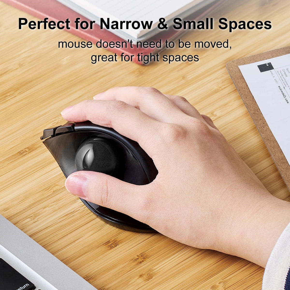 2.4GHz USB Wireless Ergonomic Trackball Mouse O97159