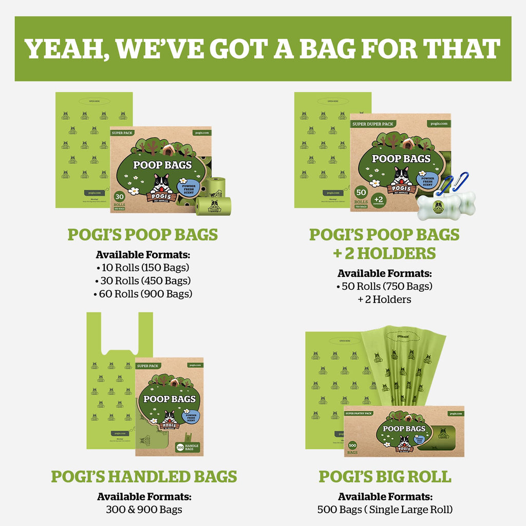Dog Poop Bag Holder & Dispenser with 15 Unscented Bags E935