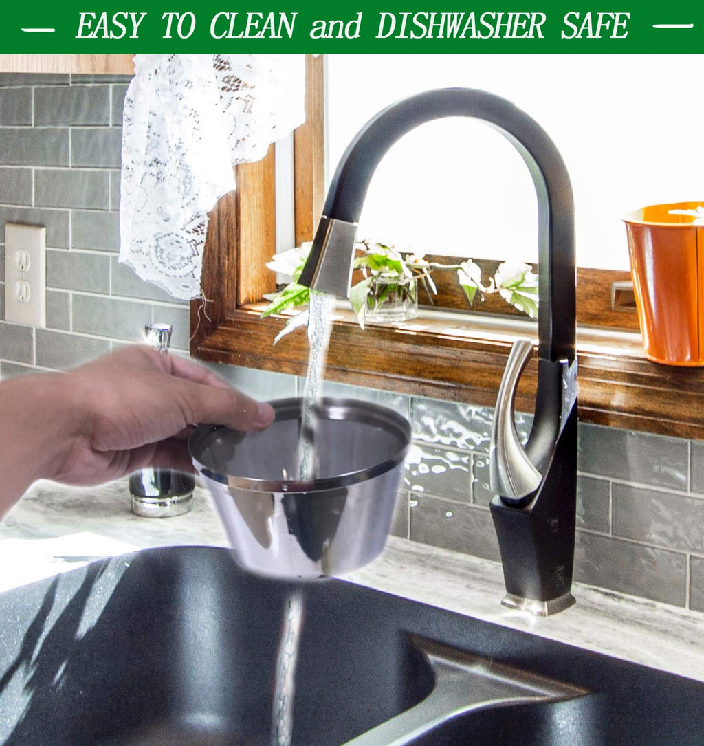 Stainless Steel Reusable Coffee Filters 8 12 Cup Pack of 2 B27985