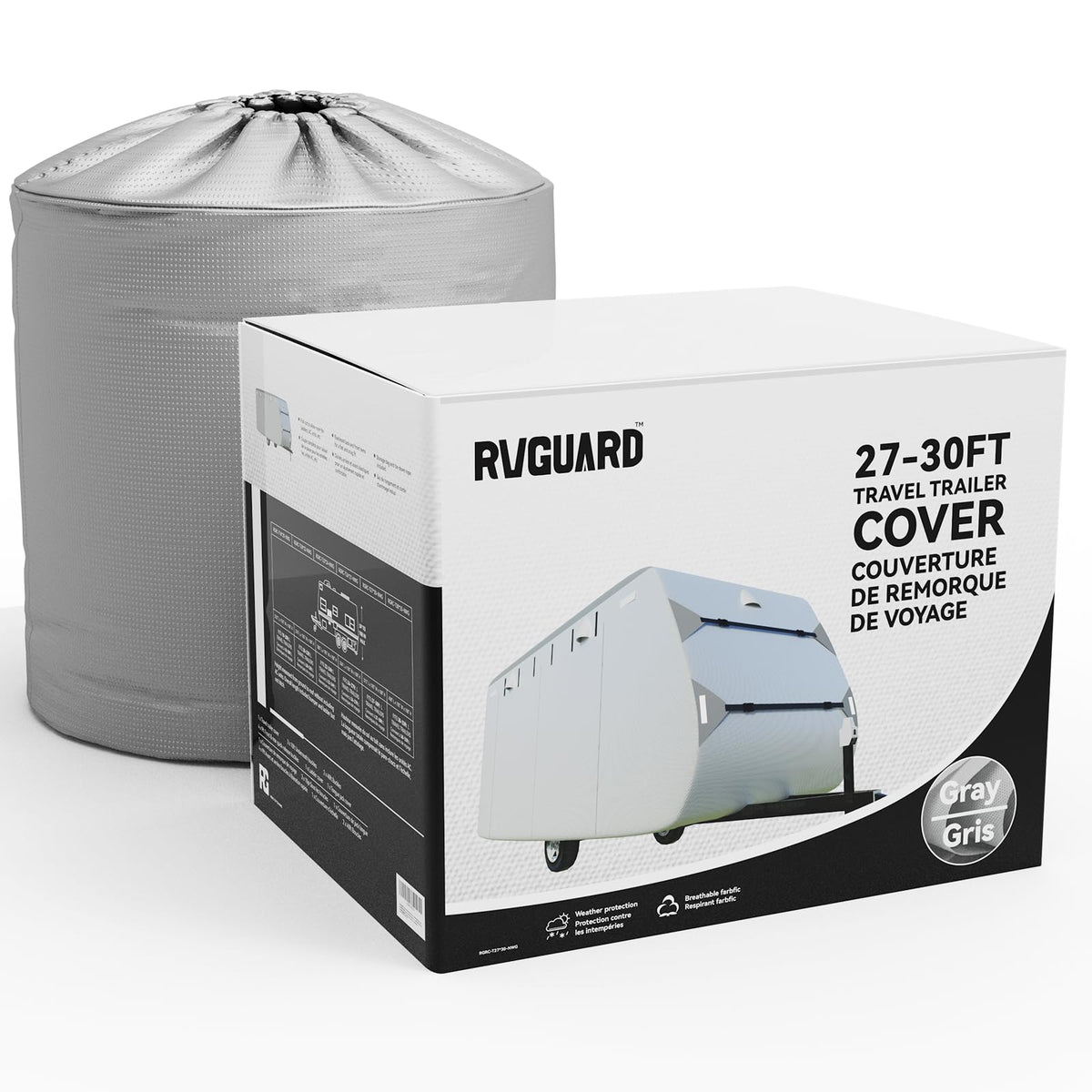 Grey 27'-30' RV Travel Trailer Cover K346