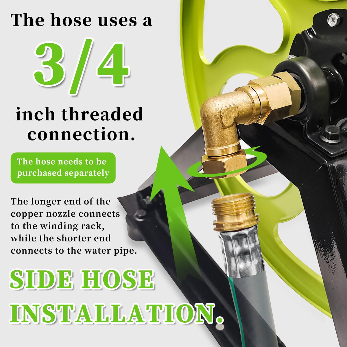 Wall Mount Garden Hose Reel 400FT Q300022