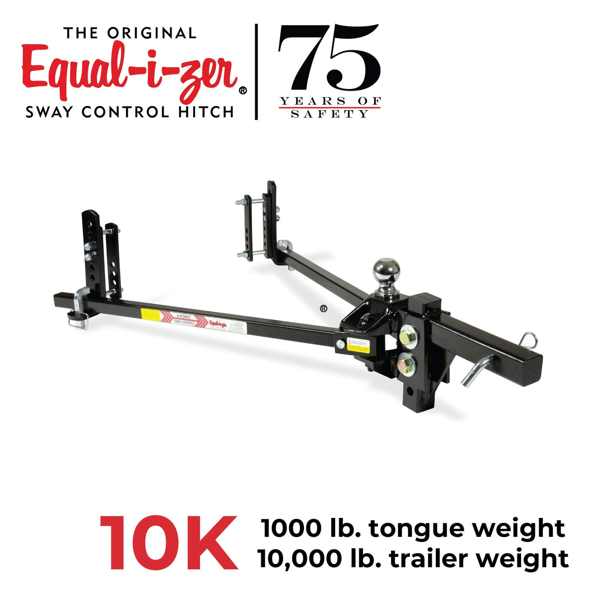 4-point Sway Control Hitch, 10,000 Lbs Trailer Weight Rating H4060
