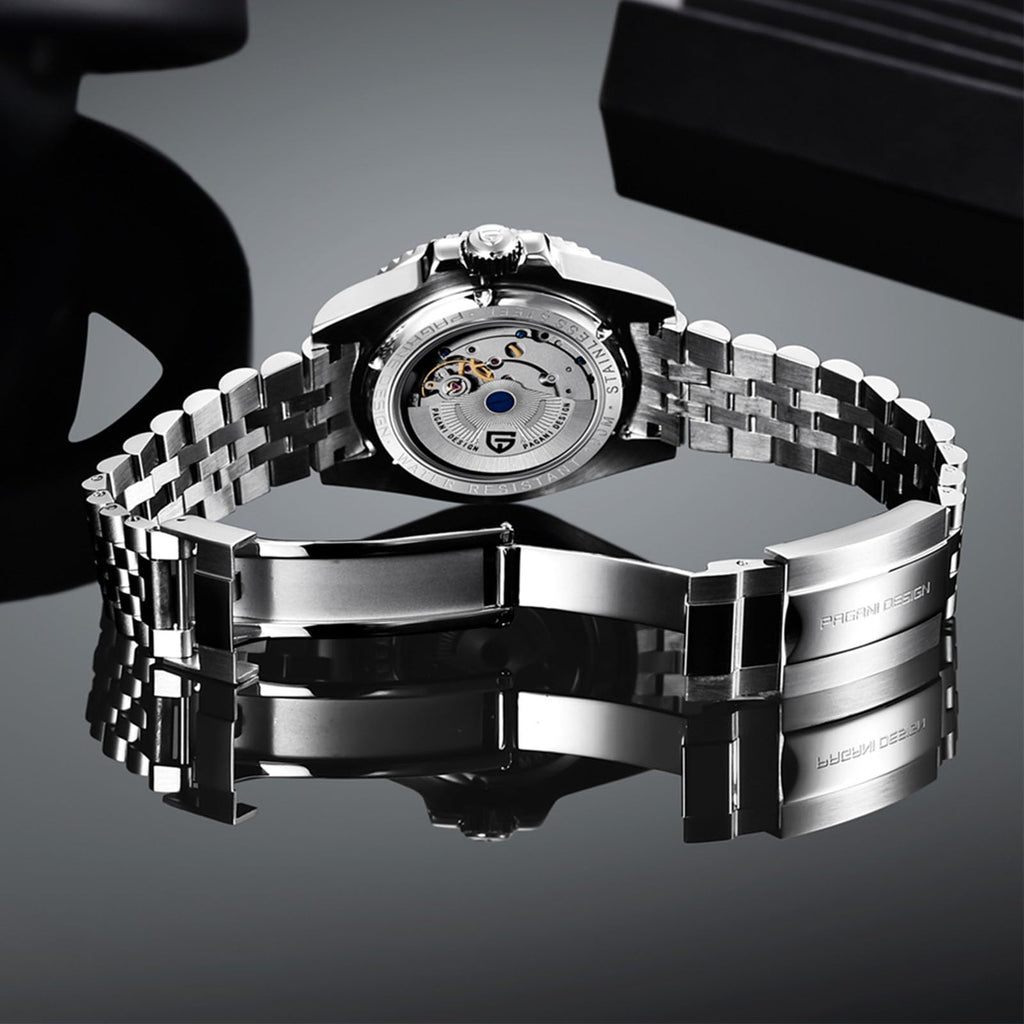 Automatic 40MM Date 100M Waterproof Stainless Steel Sapphire Glass Men Watch C858