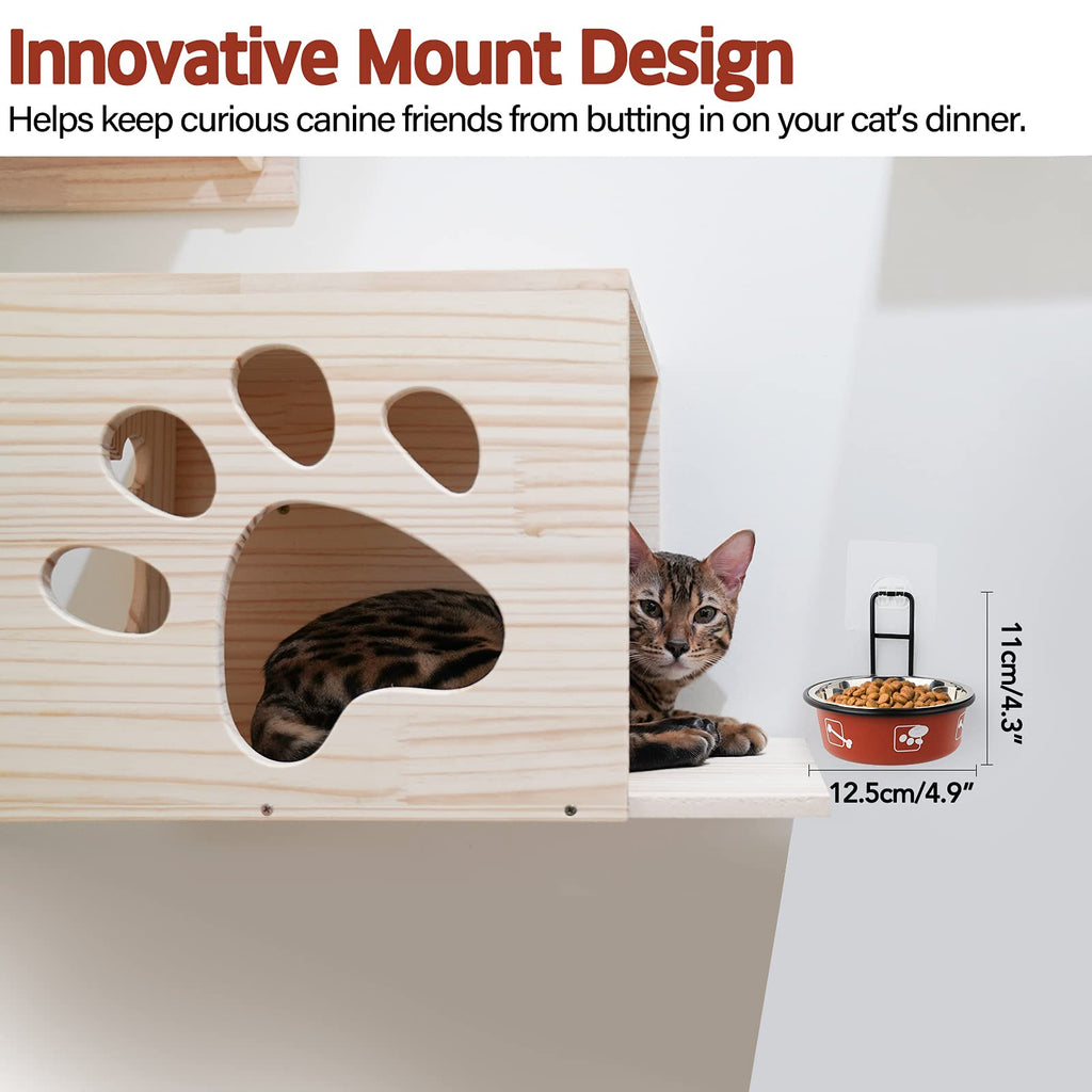 Elevated Stainless Steel Pet Bowls with Stand, 2 Packs F161276