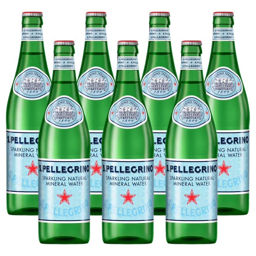 Sparkling Natural Mineral Water 500 mL Glass Bottles 8 Pack D260287
