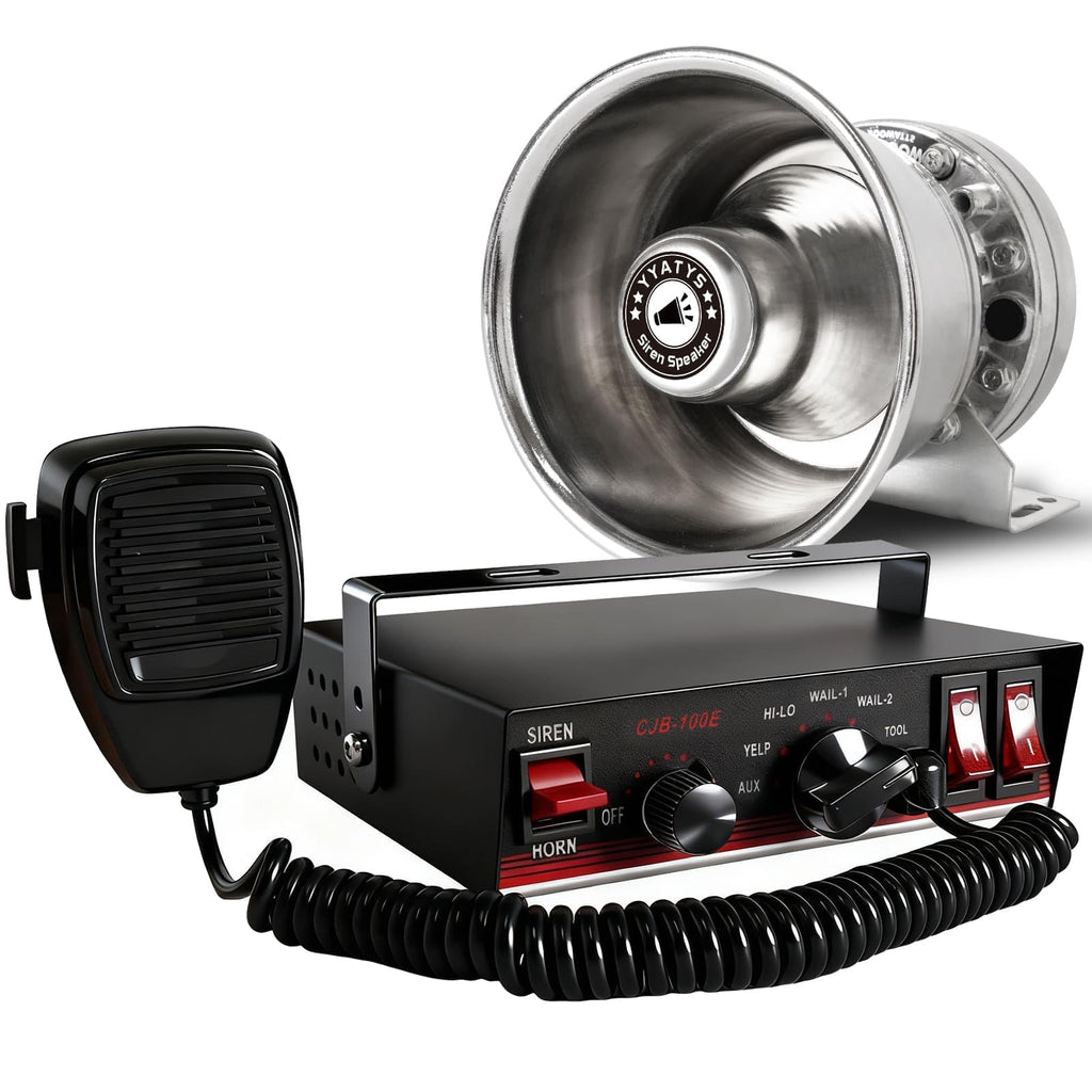 200W IP67 Waterproof Emergency Siren with Mic & Speaker K263