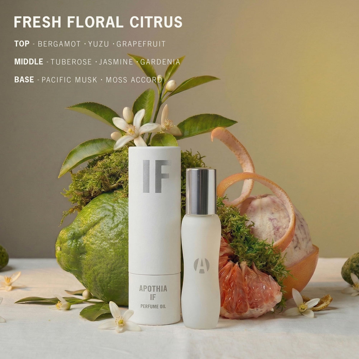 White Floral Perfume Oil Roll On 9ml D510
