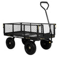 10" Flat Free Tires Steel Garden Cart with Rotating Handle J836
