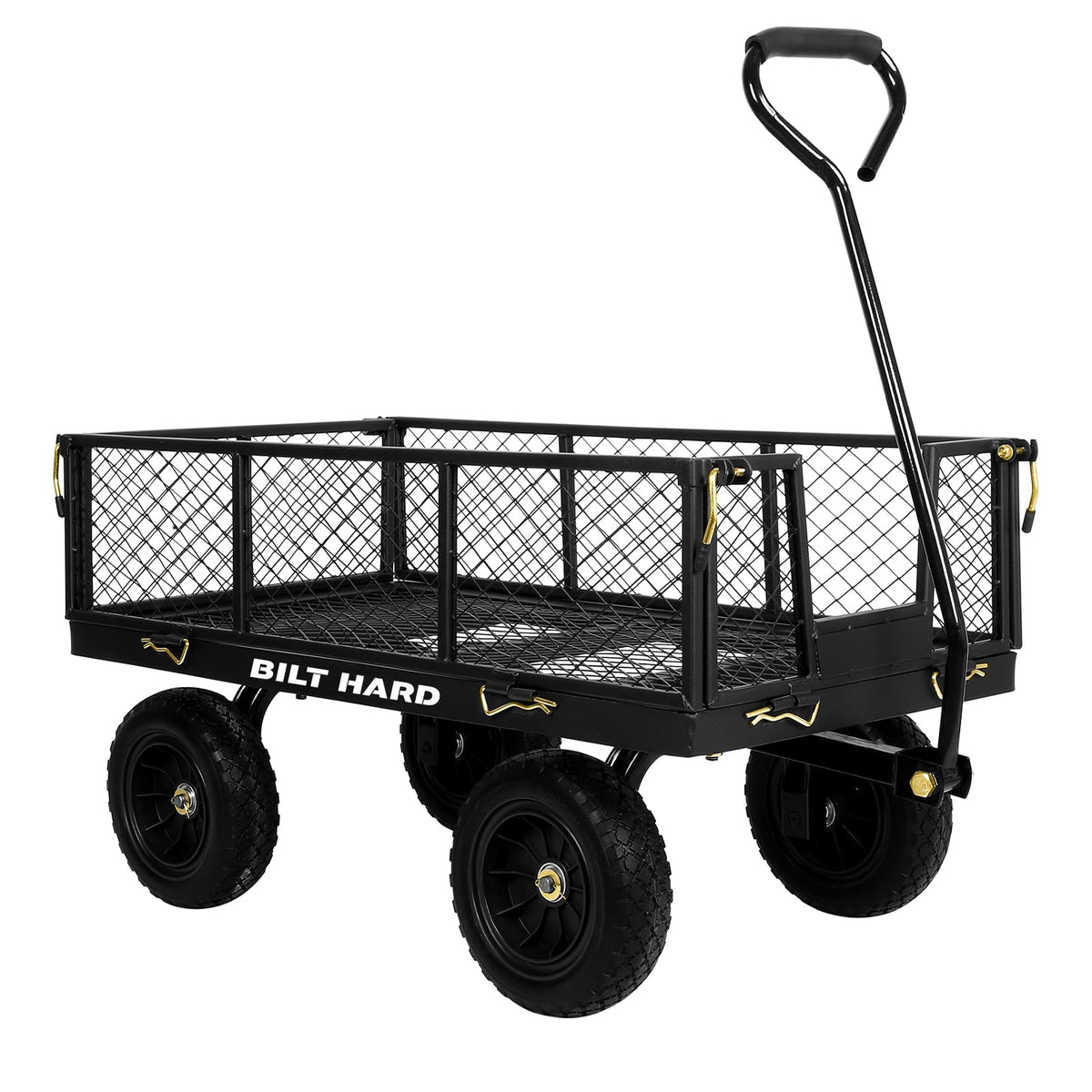 10" Flat Free Tires Steel Garden Cart with Rotating Handle J836