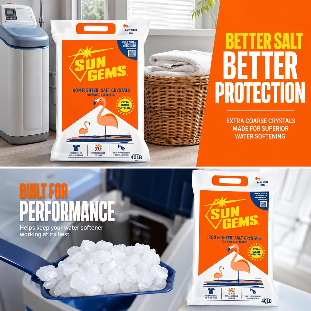 40 lb Extra Coarse Water Softener Salt Crystals P9299