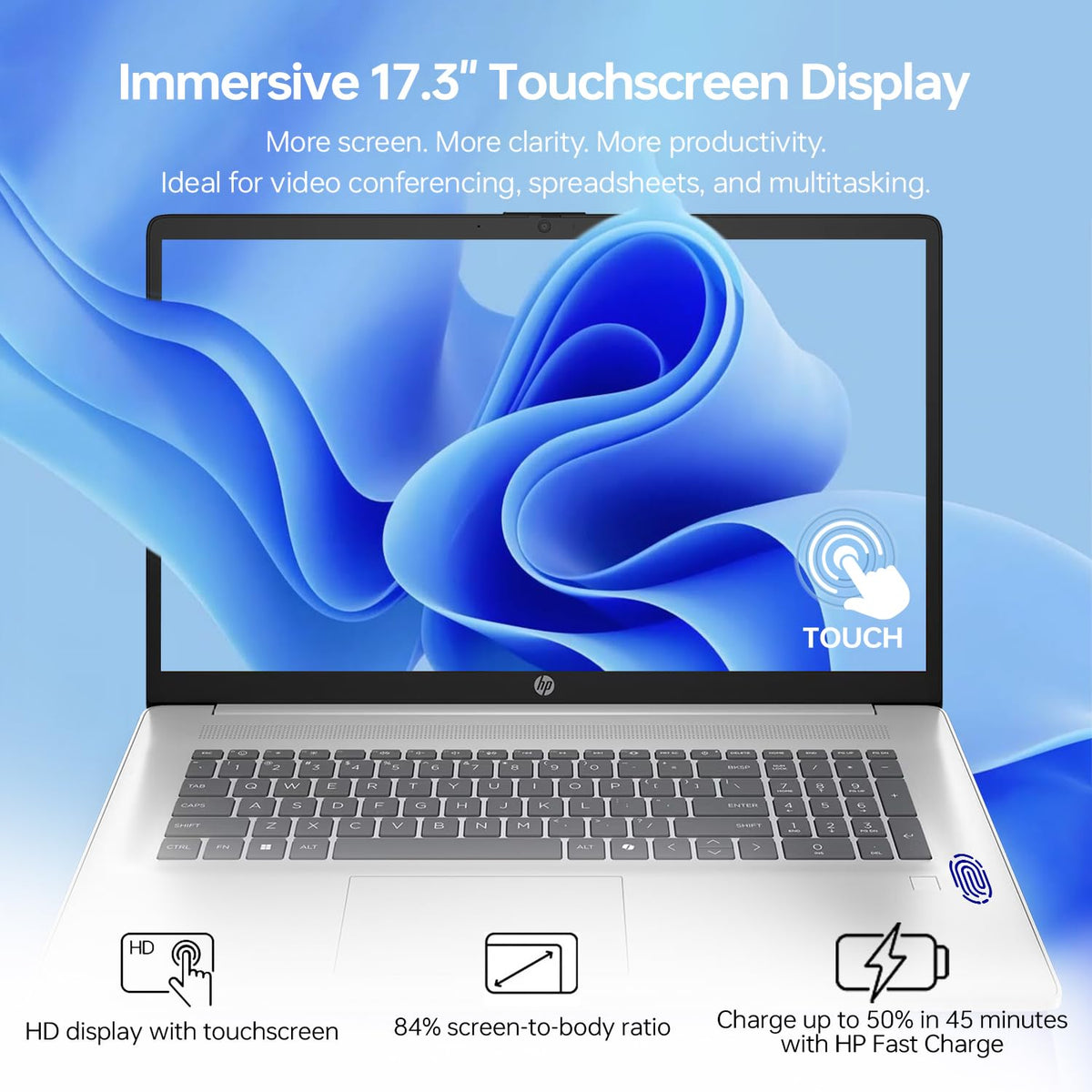 17.3" Touchscreen Laptop, Intel Core Ultra 5, 16GB DDR5 RAM, 1TB SSD K659