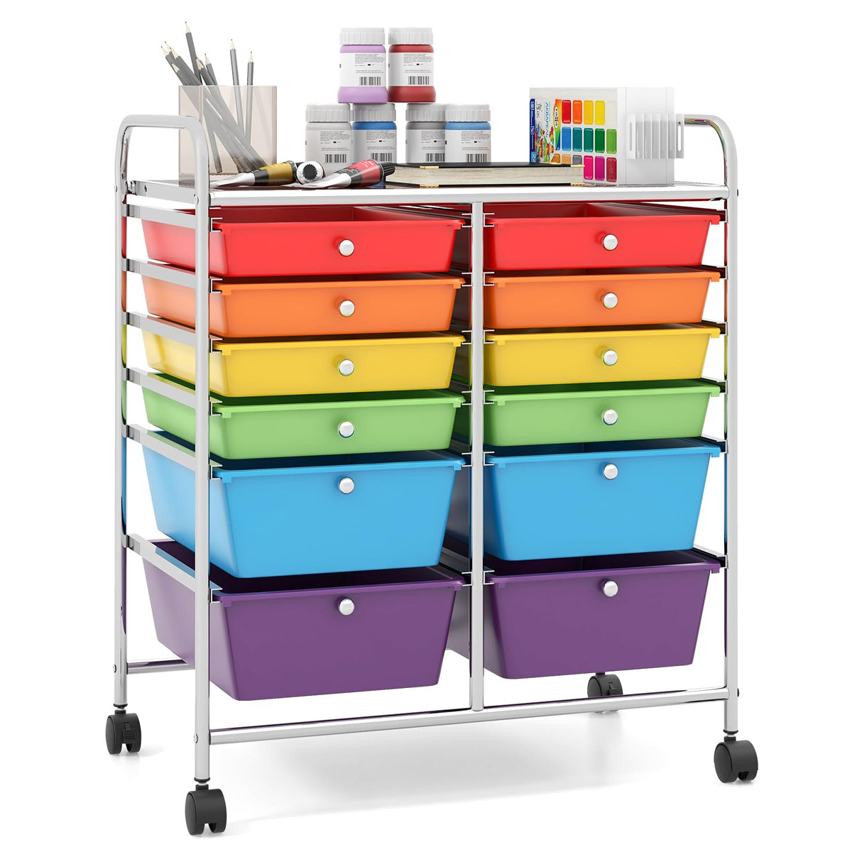 12 Drawer Rolling Storage Cart F452199