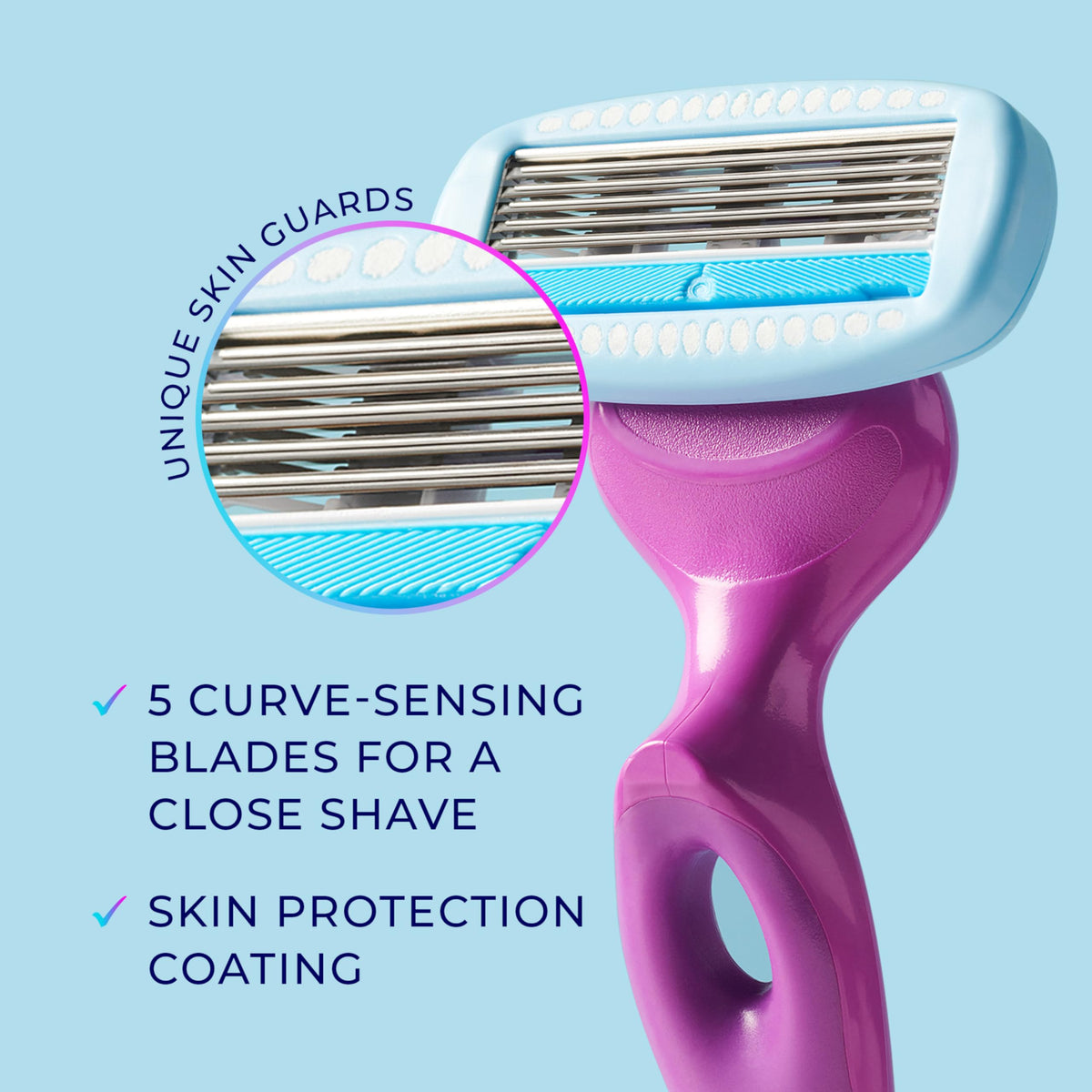 5-Blade Moisturizing Razor Refills, 6 Count Y59227