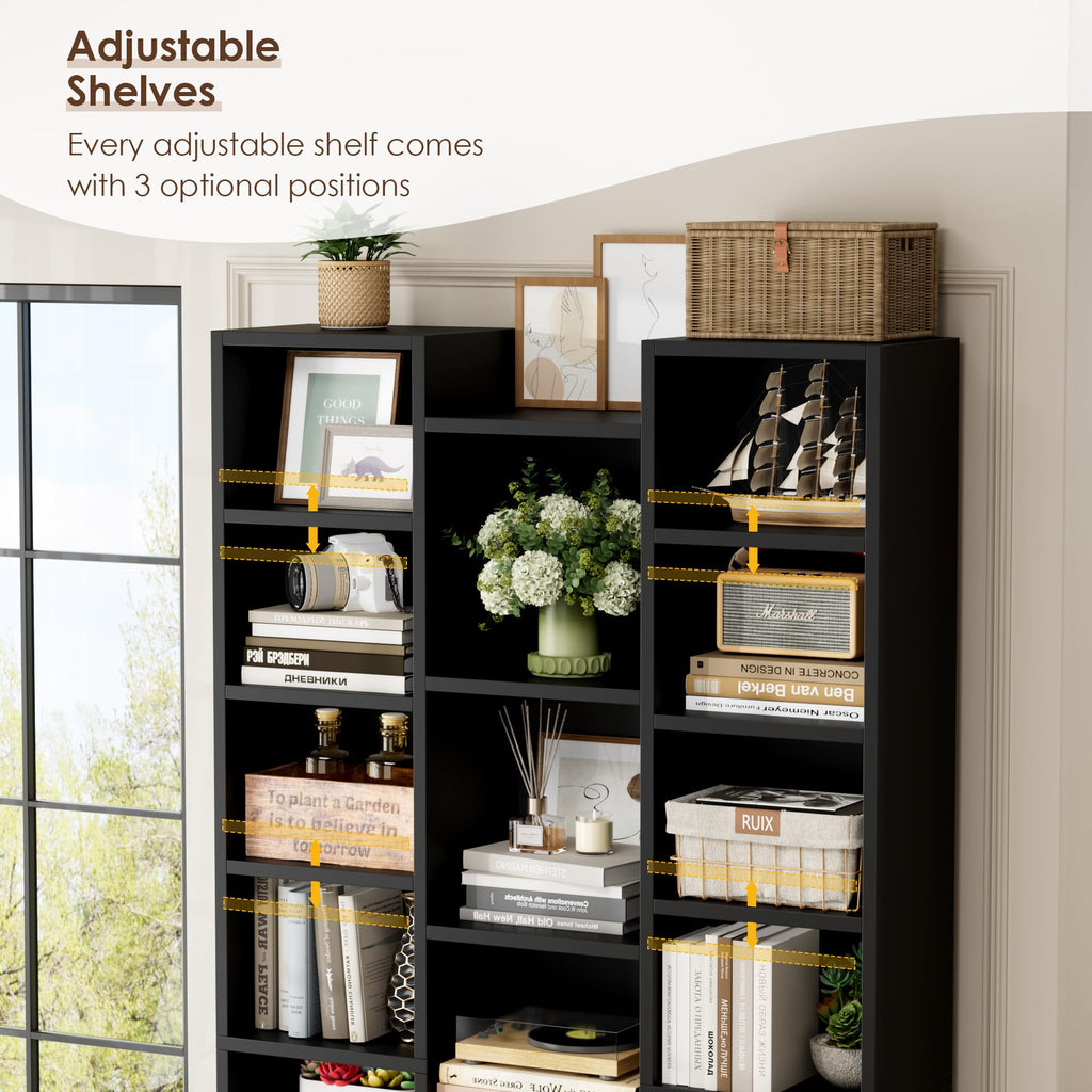 71'' H Black 21 Cube Bookshelf W787