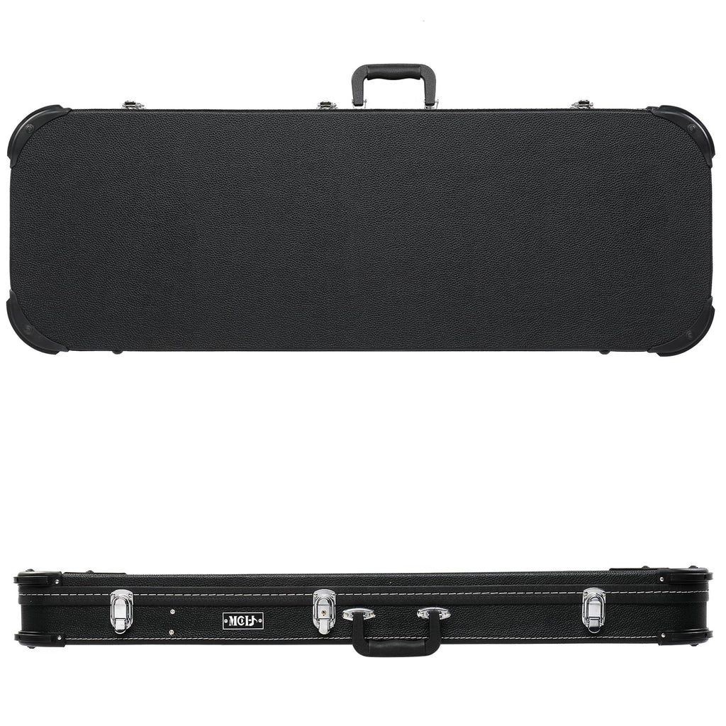 Black Electric Guitar Wood Hard Case with Handle B6016