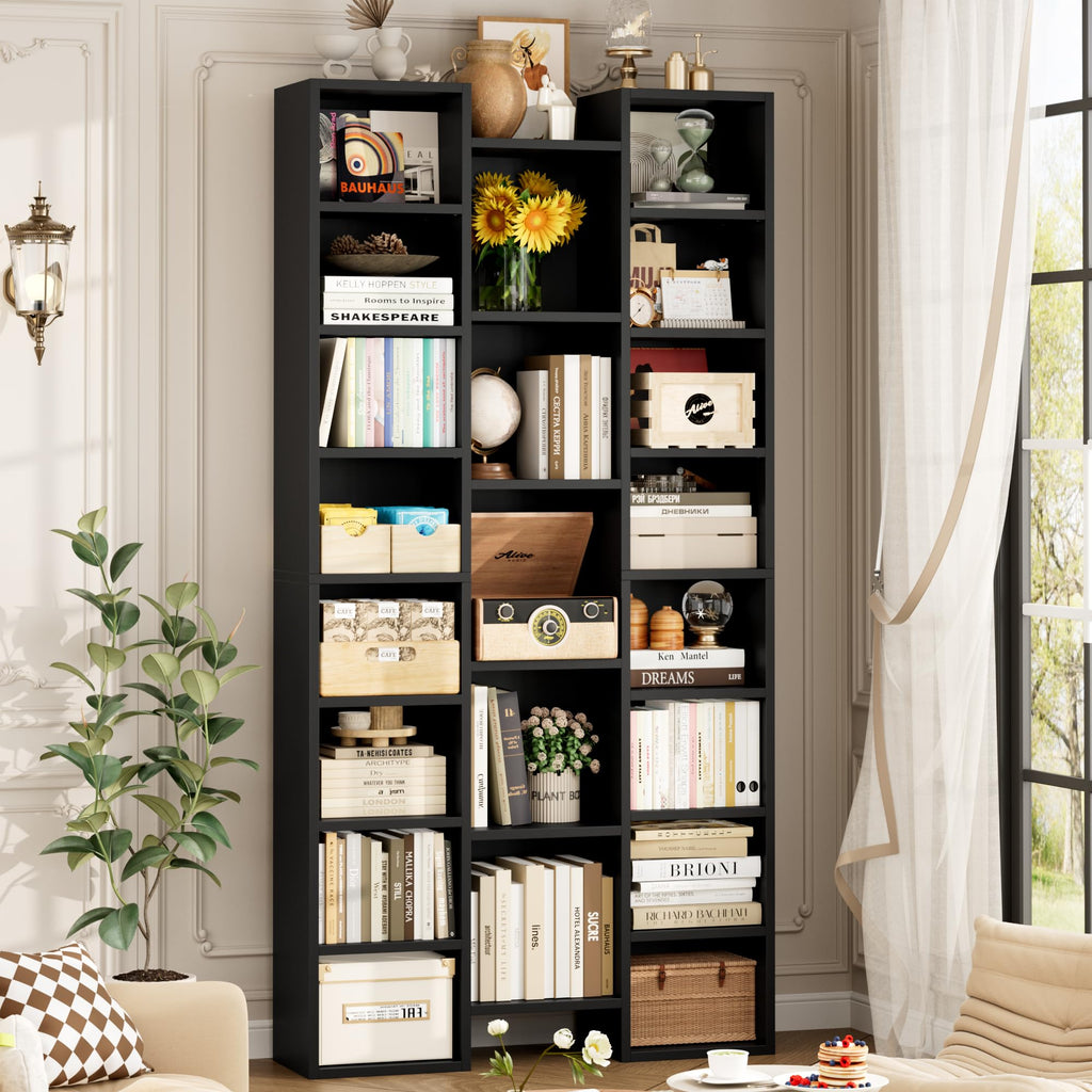 71'' H Black 21 Cube Bookshelf W787