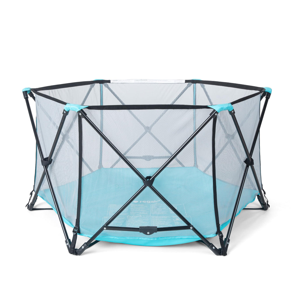 Foldable 6-Panel Baby Playpen with Mesh Sides N178548
