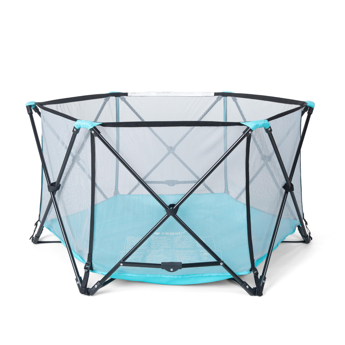 Foldable 6-Panel Baby Playpen with Mesh Sides N178548