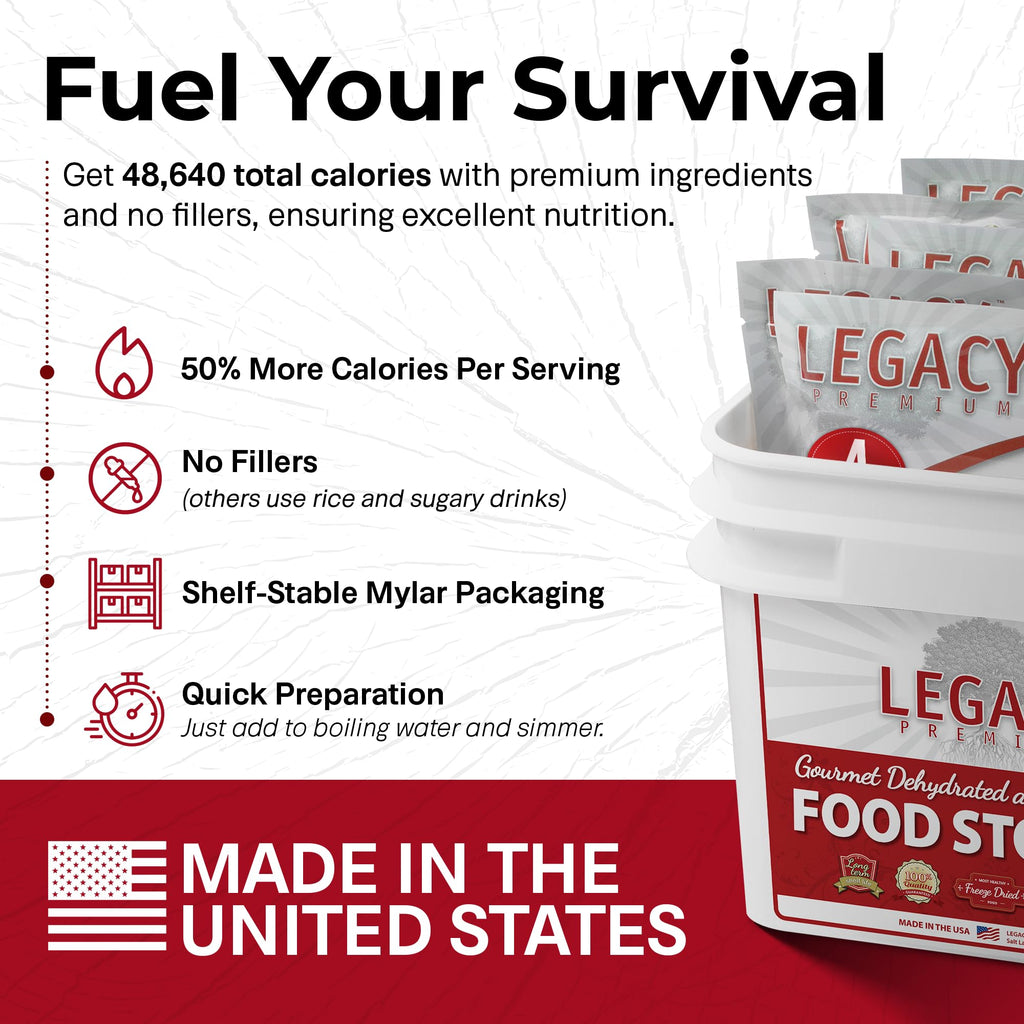 120 Serving Freeze Dried Emergency Food Supply Bucket D16412
