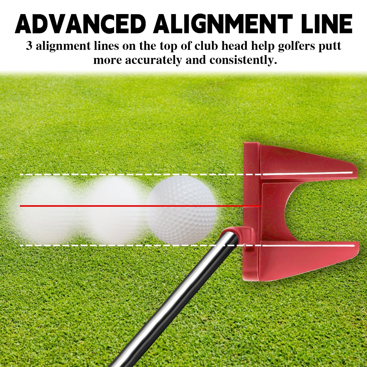 Men's Golf Putter with Head Cover O2007