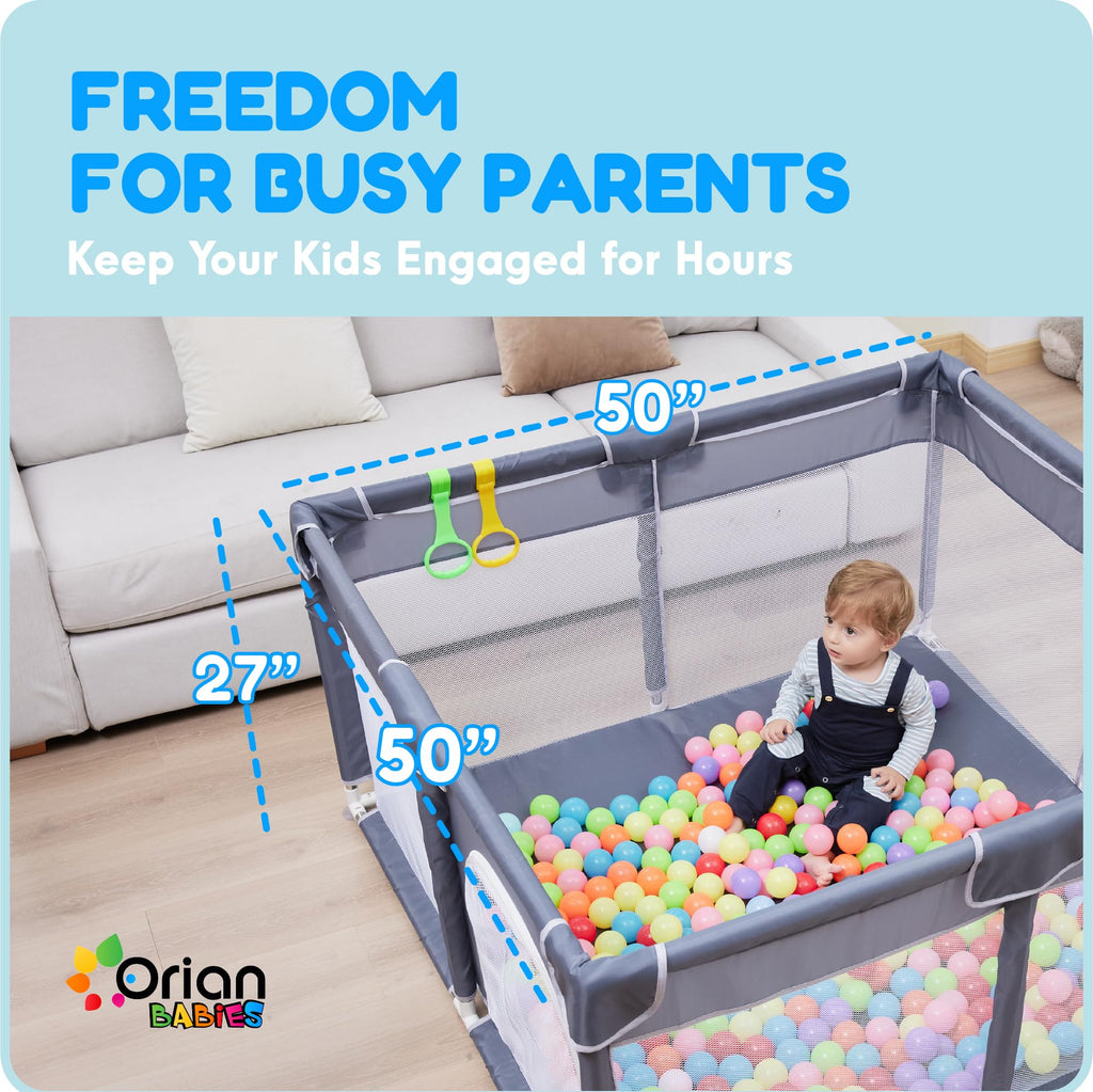 Baby Playpen 50x50 Grey Y5753