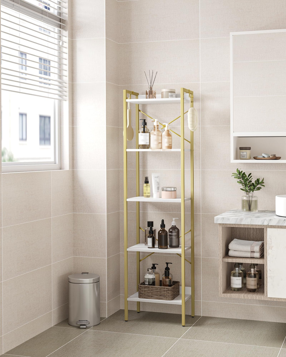 Bookshelf with 2 Hooks V13533