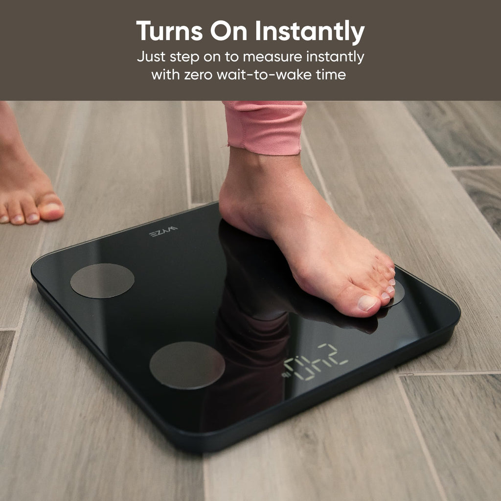 Black Smart Body Weight Scale Q154