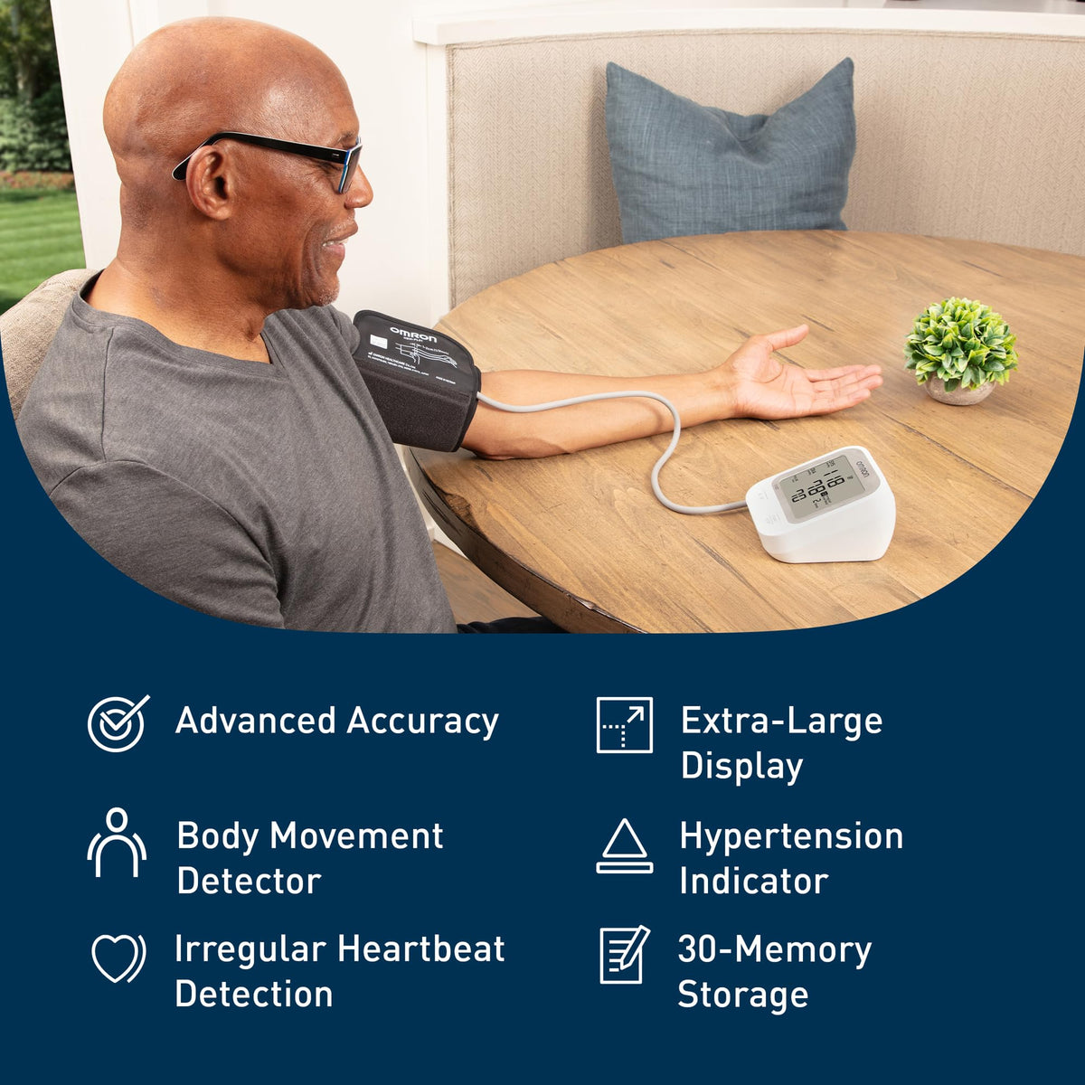 Silver Upper Arm Blood Pressure Monitor Z525802
