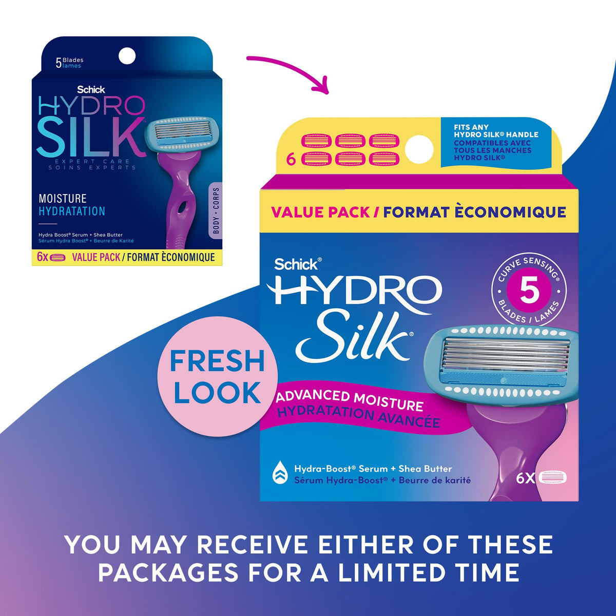 5-Blade Moisturizing Razor Refills, 6 Count Y59227