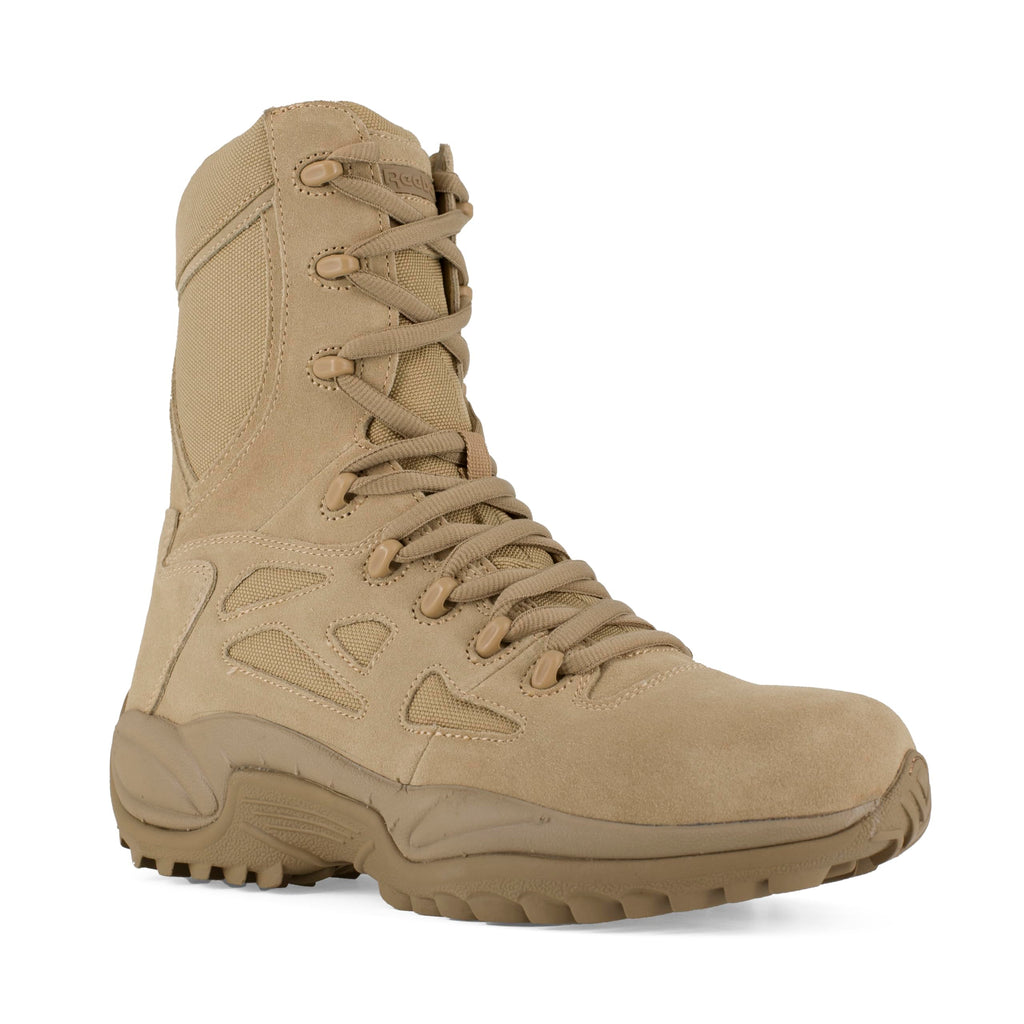 Desert Tan Safety Toe 8" Side Zipper Tactical Boot E352770