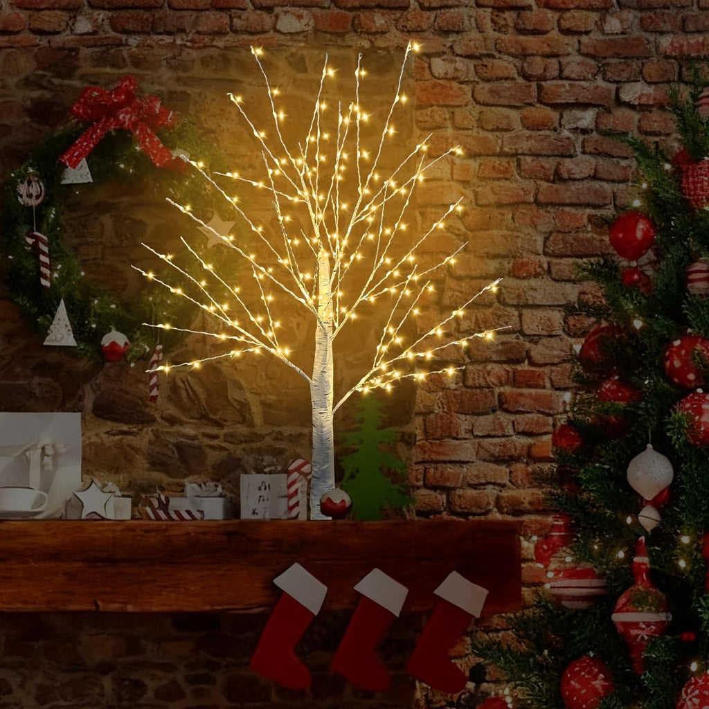 24 Inch LED Birch Tree 2 Pack U30507
