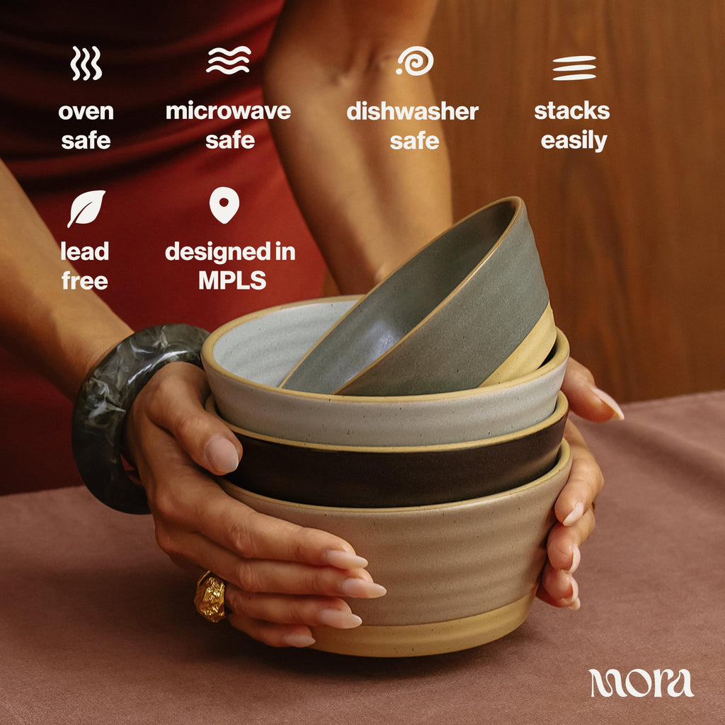 Set of 4 Ceramic Bowls W37282