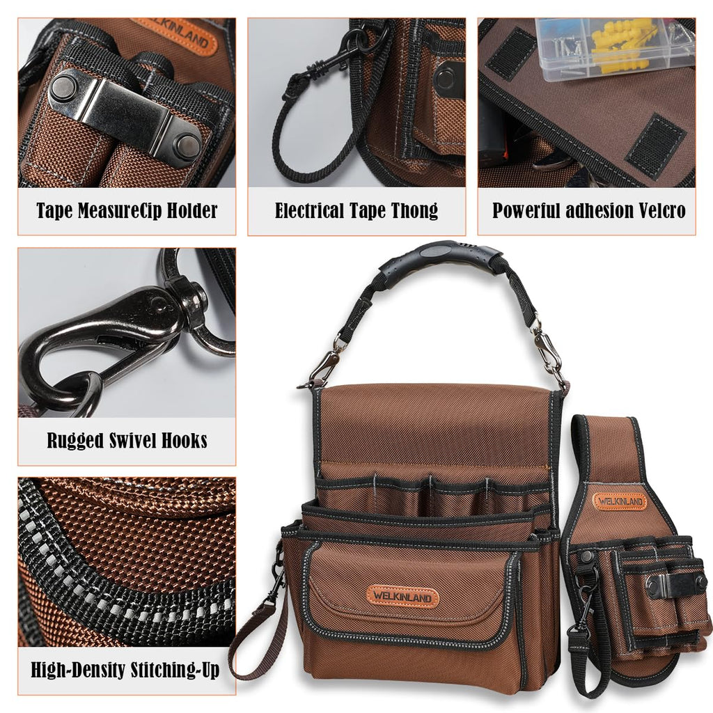 7-Pocket & 10-Pocket Tool Belt Pouches Set J703