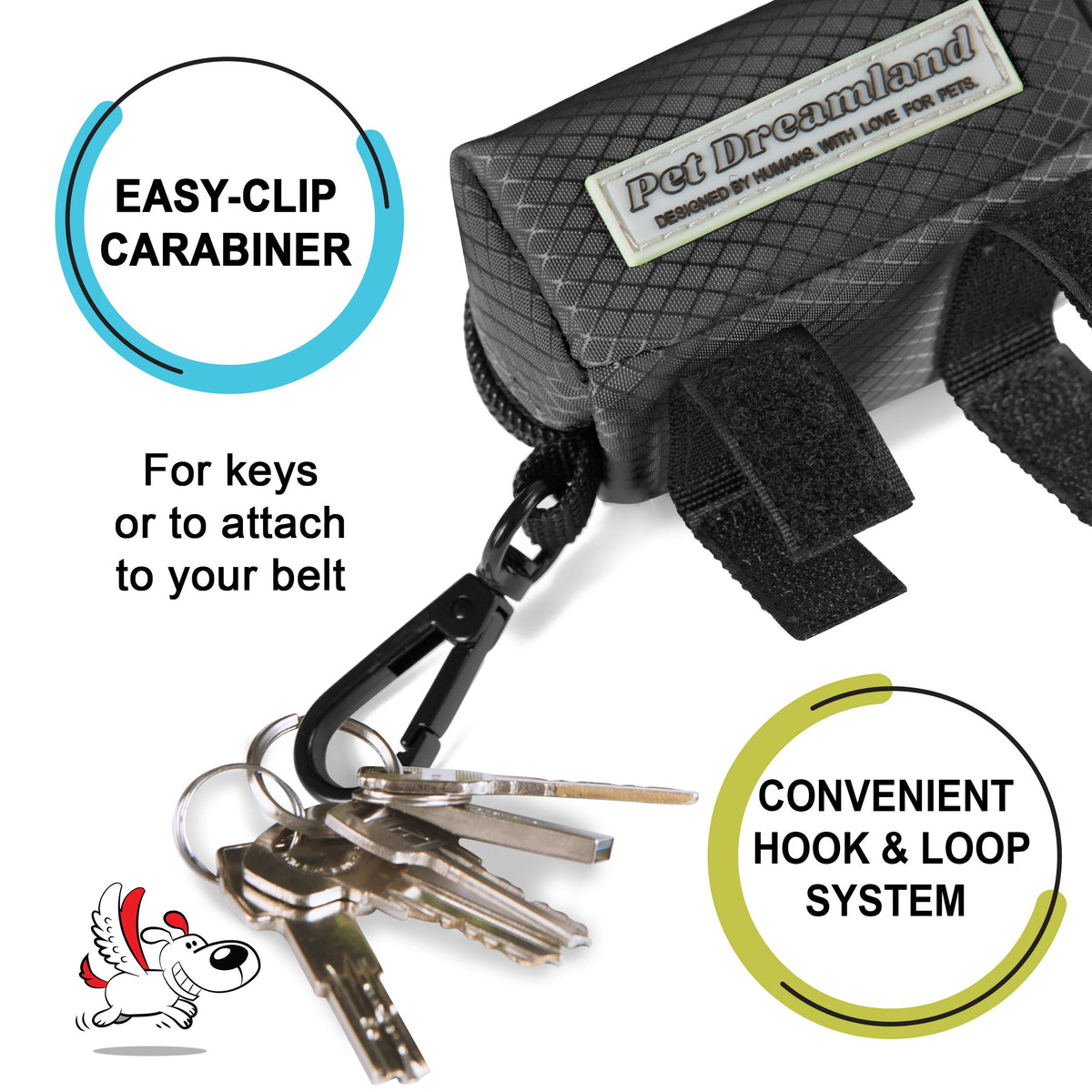 Hands Free Dog Leash and Poop Bag Dispenser U200