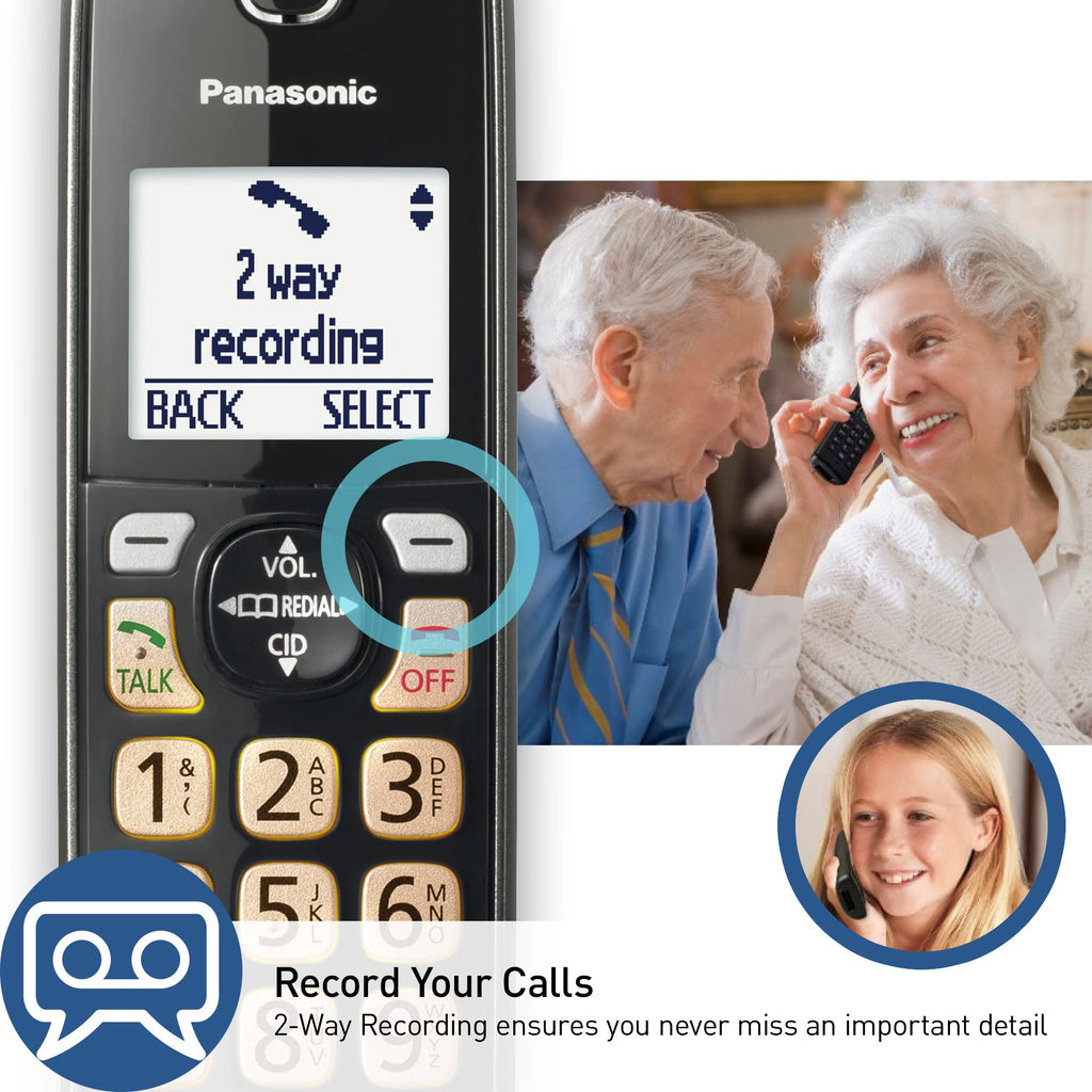 Cordless Phone with Answering Machine, 3 Handset M616880