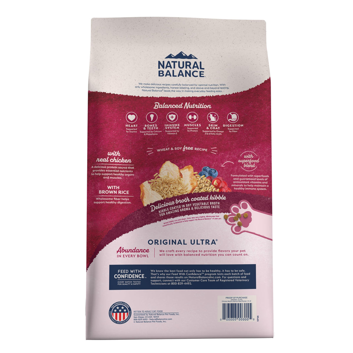 Dry Cat Food Chicken Meal & Salmon Meal 15 lb S613