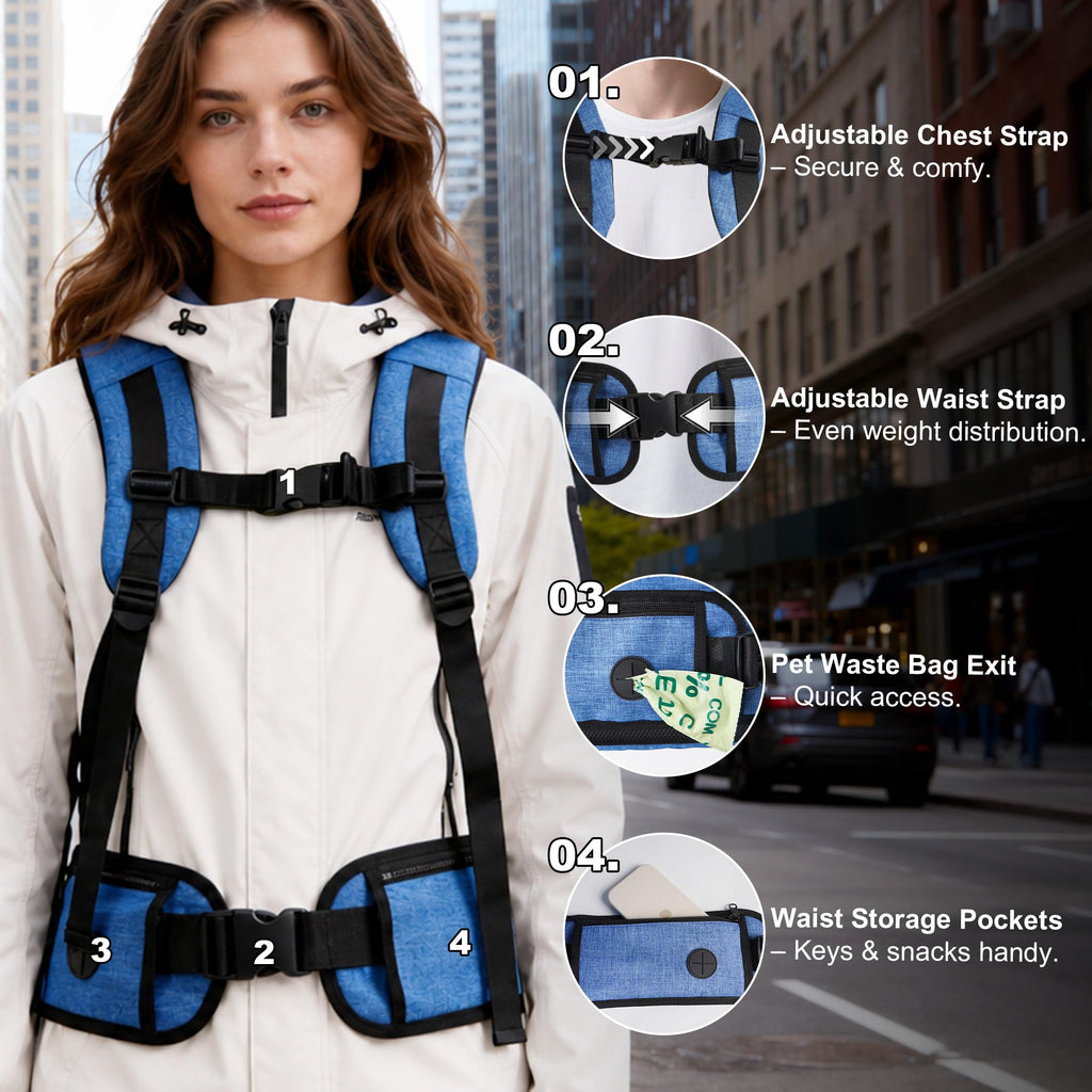 Blue Pet Carrier Backpack G768