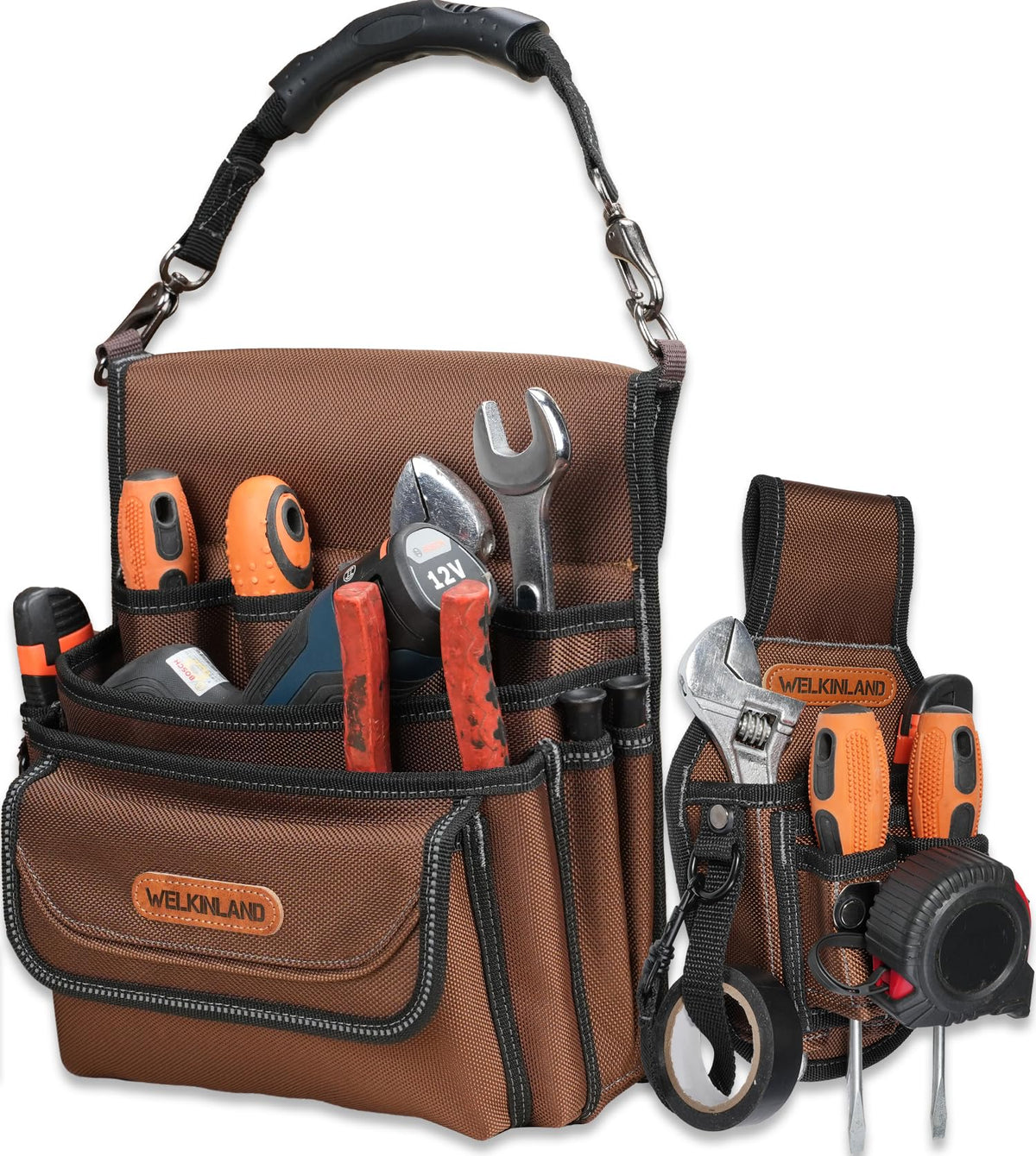 7-Pocket & 10-Pocket Tool Belt Pouches Set J703