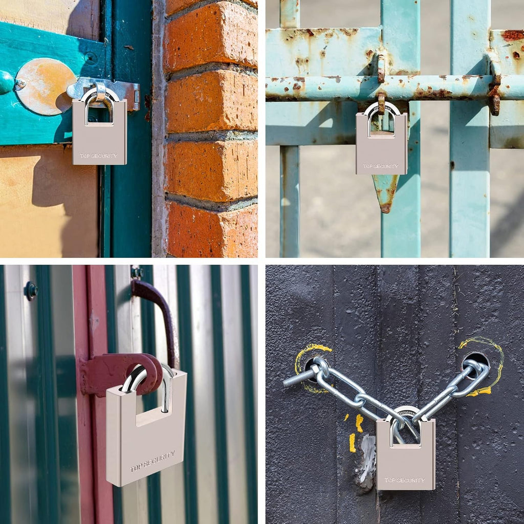 Heavy Duty Solid Brass Keyed Padlock with 4 Keys I1803