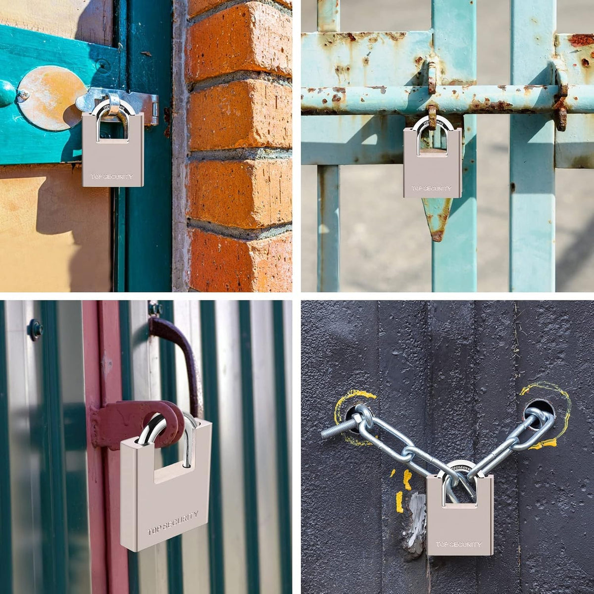 Heavy Duty Solid Brass Keyed Padlock with 4 Keys I1803