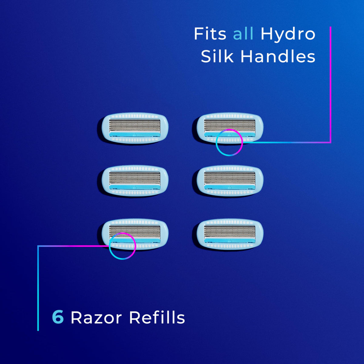 5-Blade Moisturizing Razor Refills, 6 Count Y59227