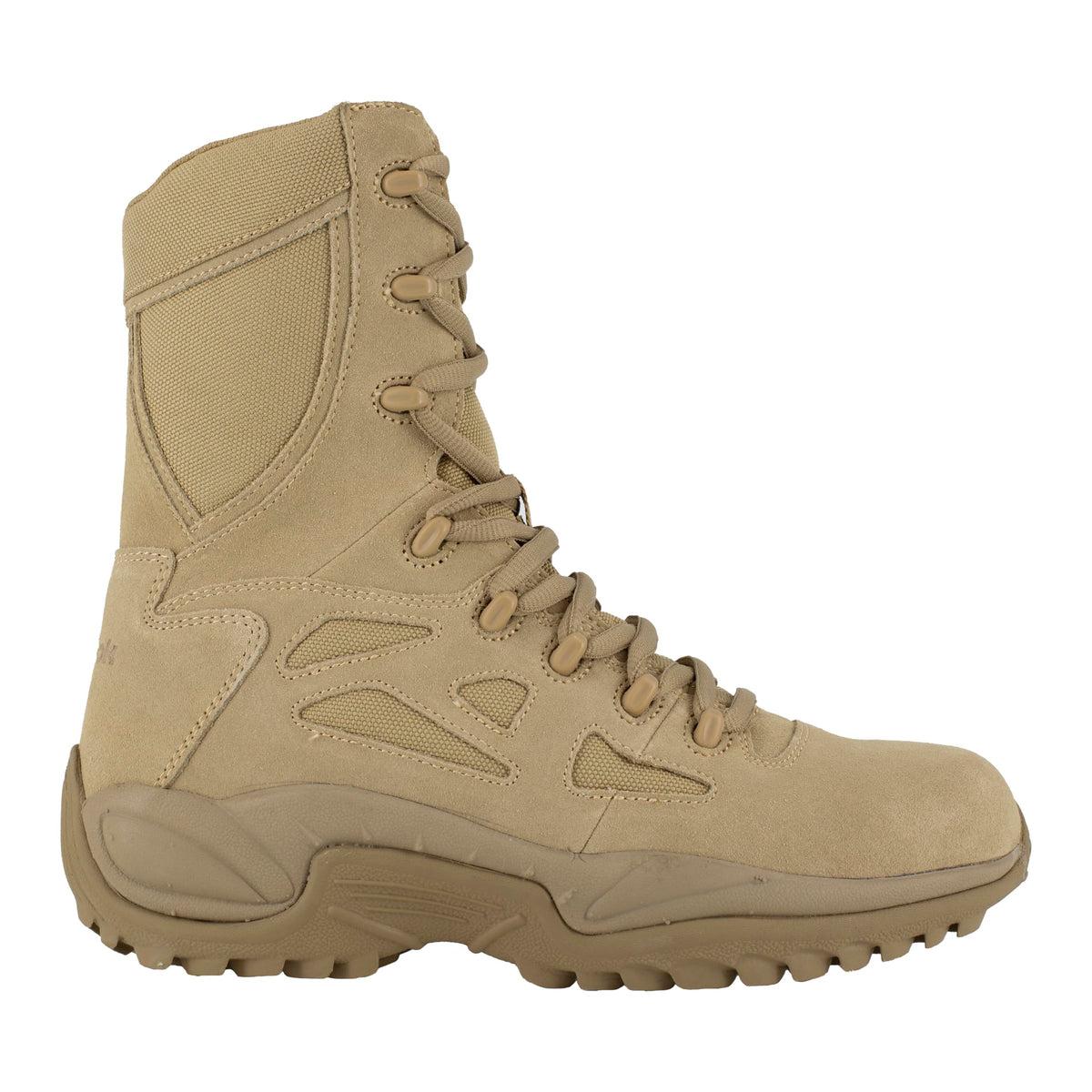 Desert Tan Safety Toe 8" Side Zipper Tactical Boot E352770