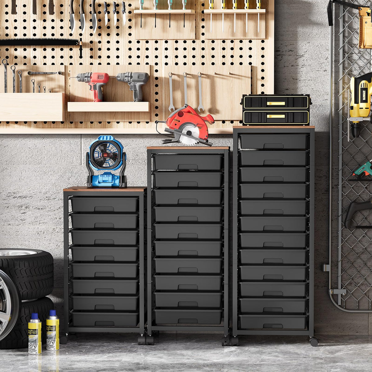 Rolling Cart with 12 Drawers L14453
