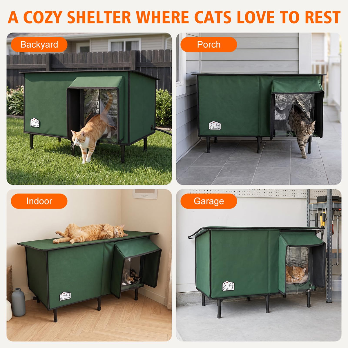 Heated Outdoor Cat House H749075