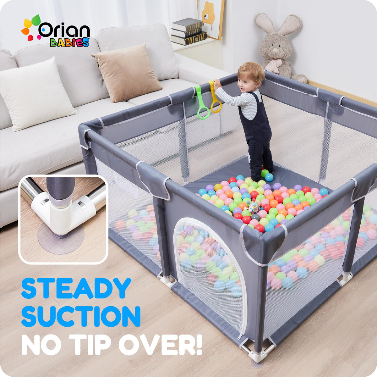 Baby Playpen 50x50 Grey Y5753