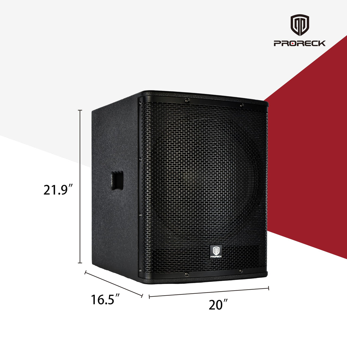 Powered 15 inch PA DJ Subwoofer with Class-D Amplifier, Black S903